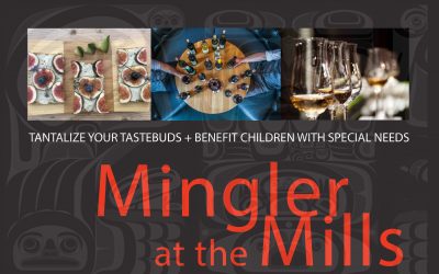 Announcing Mingler at the Mills Fundraiser